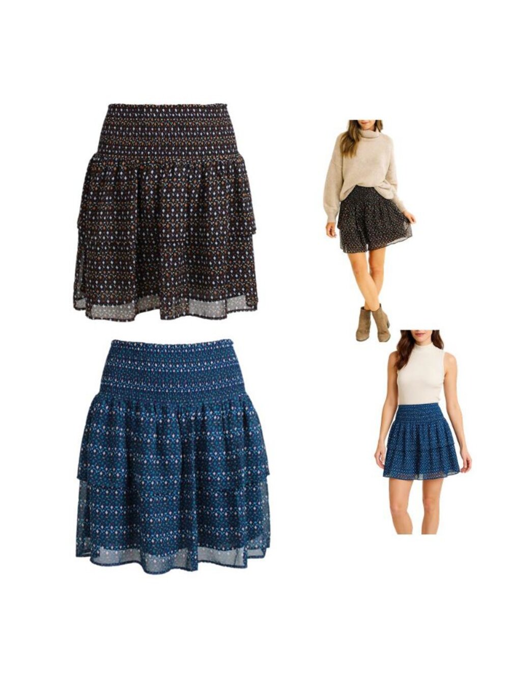 Old Navy Tiered Mini Skirts Bundle (2)